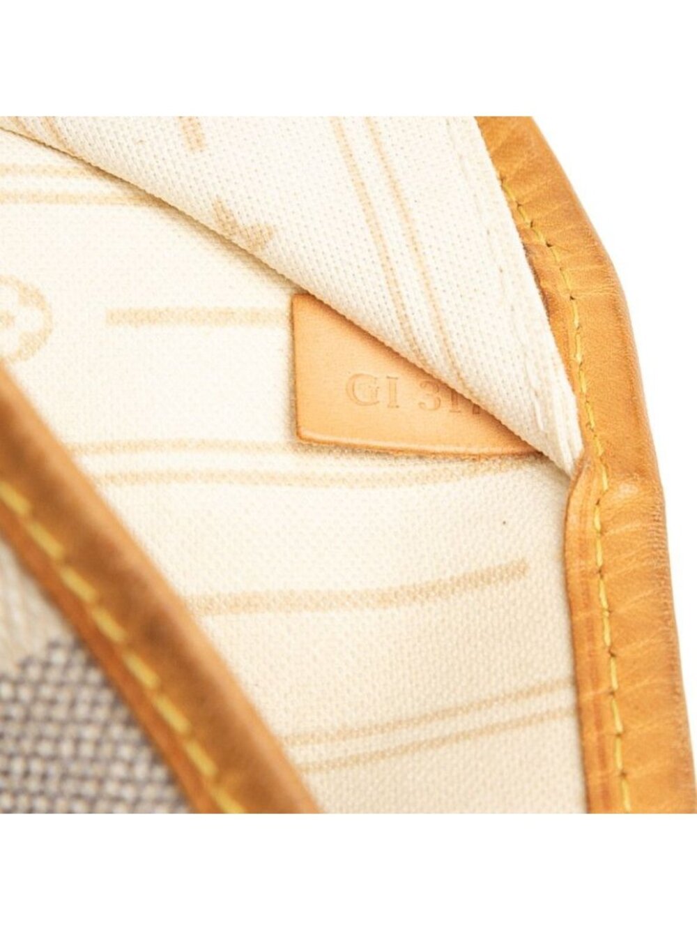 ★SOLD★ Louis Vuitton Damier Azur Neverfull MM Tote Shoulder Bag White Ivory - Picture 6 of 6